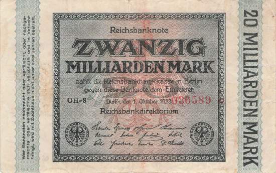 20 Milliarden Mark ro.115h OH